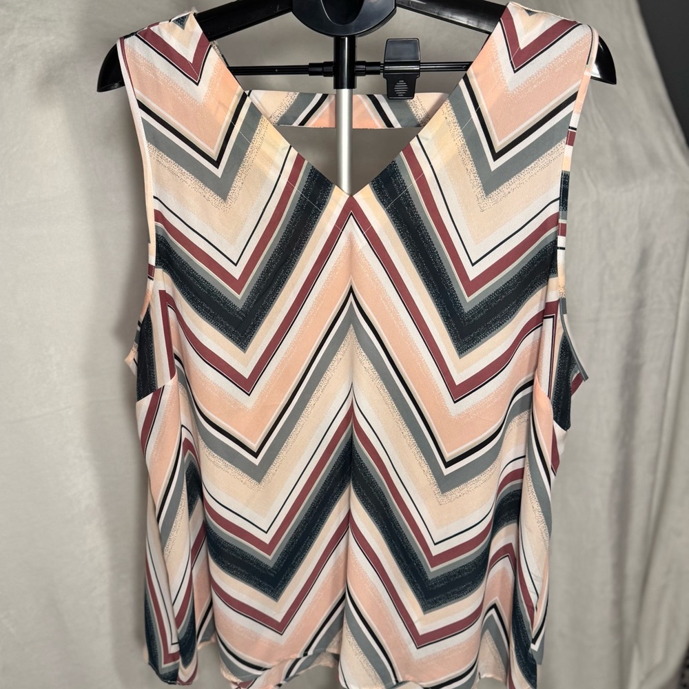 Maurices Multicolor Chevron Tank Top
